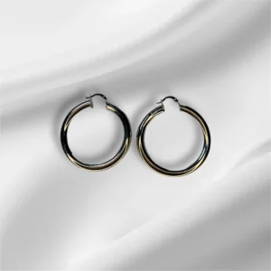 Stainless steel hoop earrings